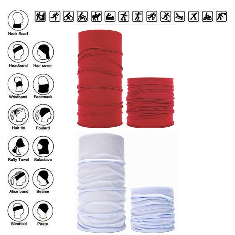GUIFIER 12 Pack Outdoor Gaiter Mask Magic Headbands Scarf Face Mask,Bandana Headband Face Mask Headwear Balaclavas Tube Headscarves Face Bandanas for Camping,Running,Cycling,Motorcycling - Image 2